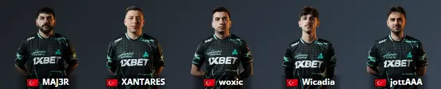 Equipa de CS2 / CS GO da Aurora