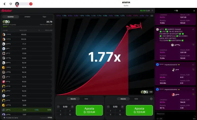 Jogo crash Aviato no Supabet Casino