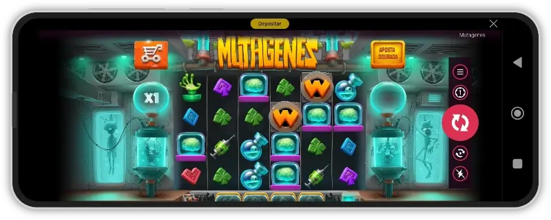 Slot machine na aplicação da BacanaPlay