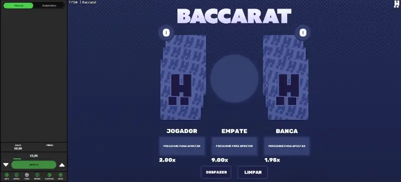 Jogo de Baccarat da Hacksaw Gaming
