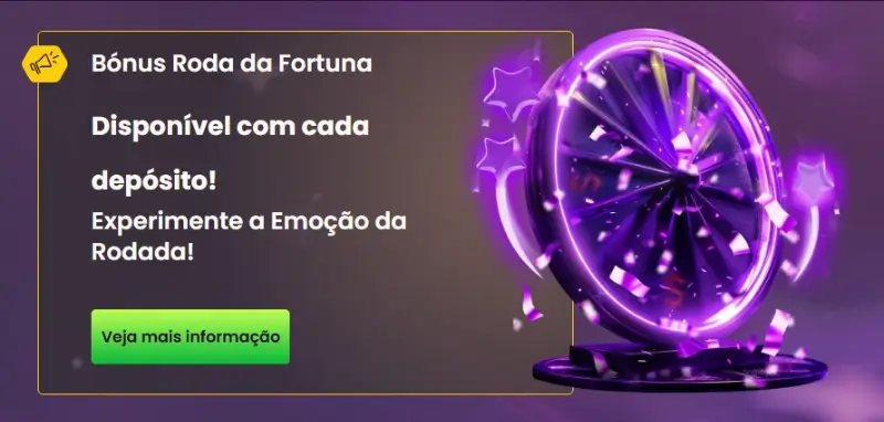 Bónus Roda da Fortuna no Bizzo Casino