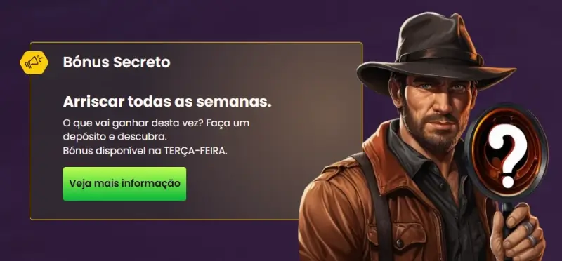 Bónus Secreto no Bizzo Casino