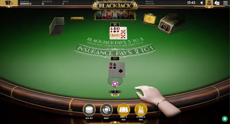 Blackjack Single Hand (Gaming Corps)