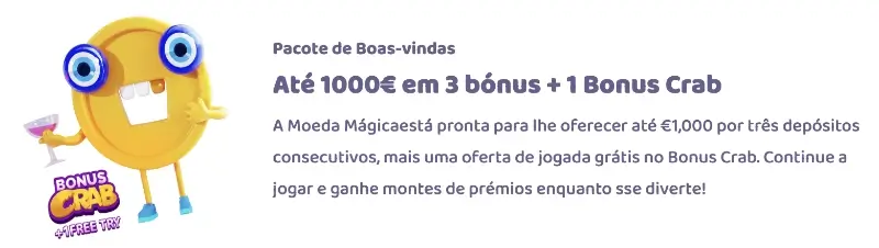 Bónus de boas-vindas da moeda mágica no 7signs