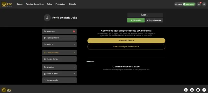 Bónus amizade da ESC Online