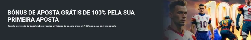 Bónus de apostas grátis de até 50€ na SapphireBet