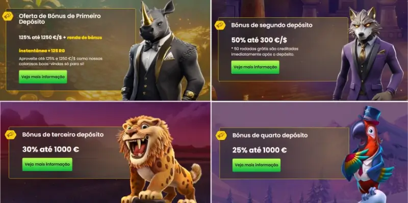 Bónus de Boas-Vindas para Casino: 225% até 3550€ + até 175 RG no Bizzo Casino
