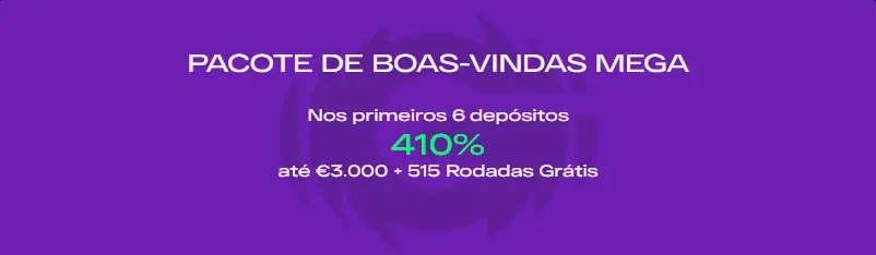 Pacote de Bónus de Boas-Vindas: 410% Até 3000€ + 515 FS no Glitch Spin Casino