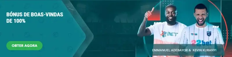 Bónus de boas-vindas de desporto na 22bet