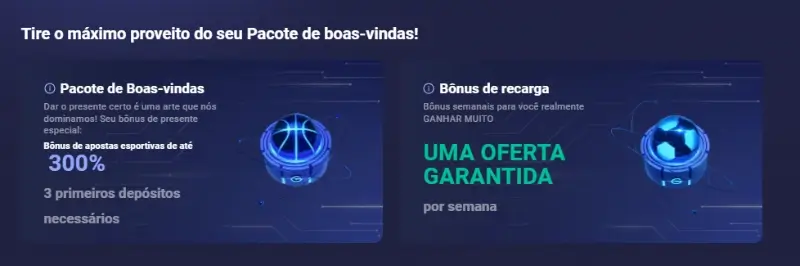 Bónus de boas-vindas na Legzo