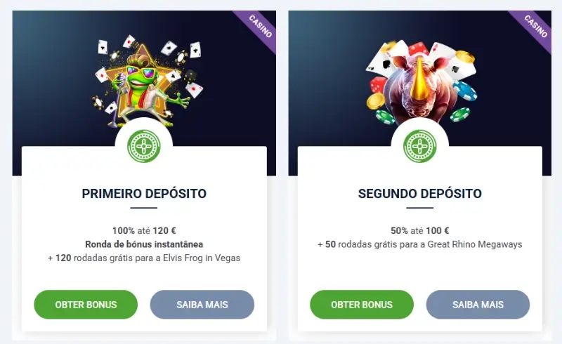 Bónus de casino com o código promocional da 20Bet