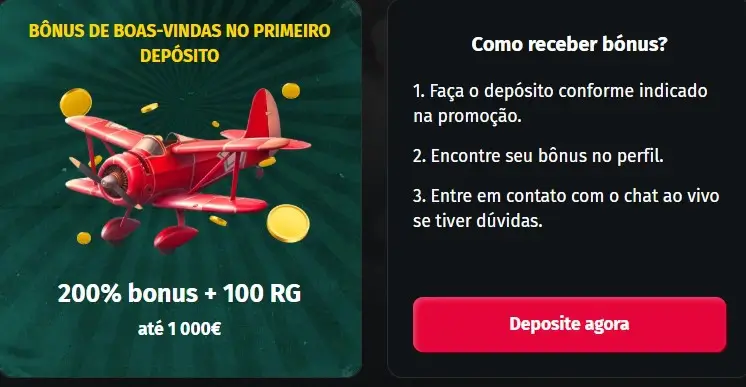 Bónus de casino do Jettbet