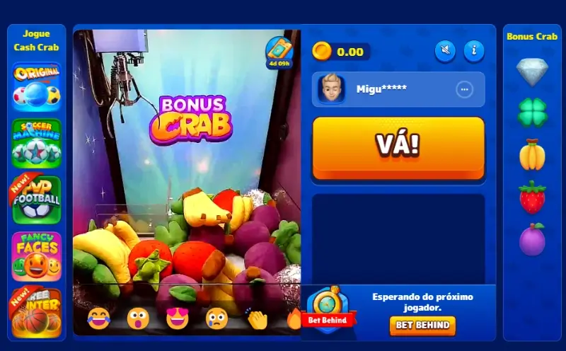 Bónus crab no Roby Casino
