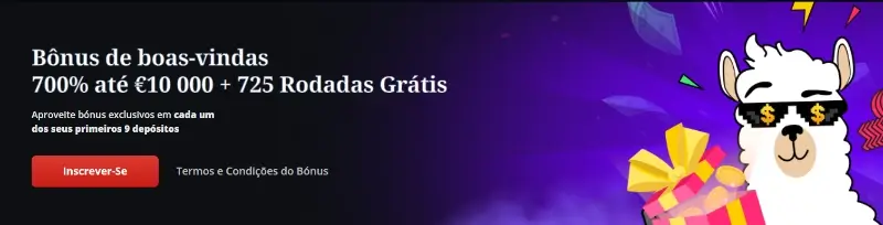 Bónus de boas-vindas do casino da LamaBet