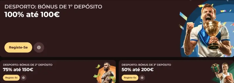 Bónus de desporto na Vinci Spin