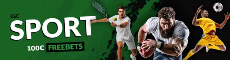 Bónus de boas-vindas de desporto da ESC Online.