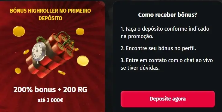 Bónus high roller da Jettbet