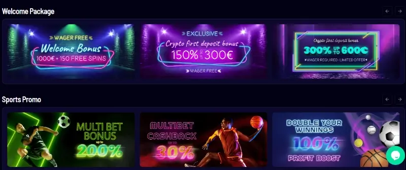 Bónus no Vegaz Casino