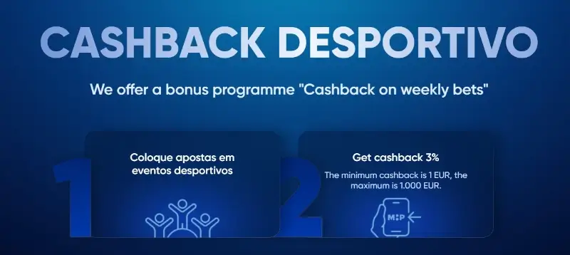 Cashback desportivo para apostas na Megapari