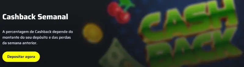 Cashback Semanal Até 25% no Casino da BDMBet