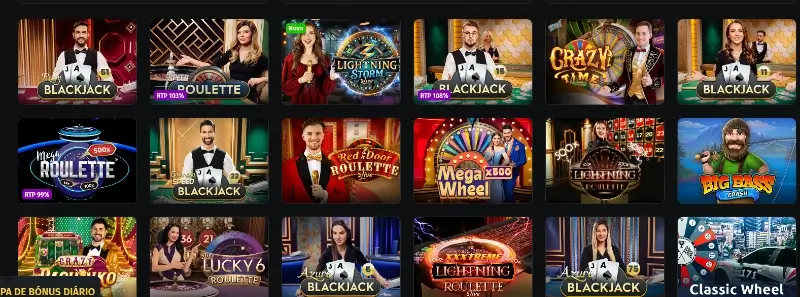 Página de casino ao vivo do Jettbet Casino
