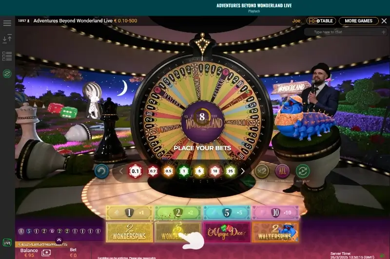 Jogo TV Show do Spinanga Casino