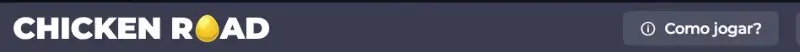 Menu "como jogar" no chicken road