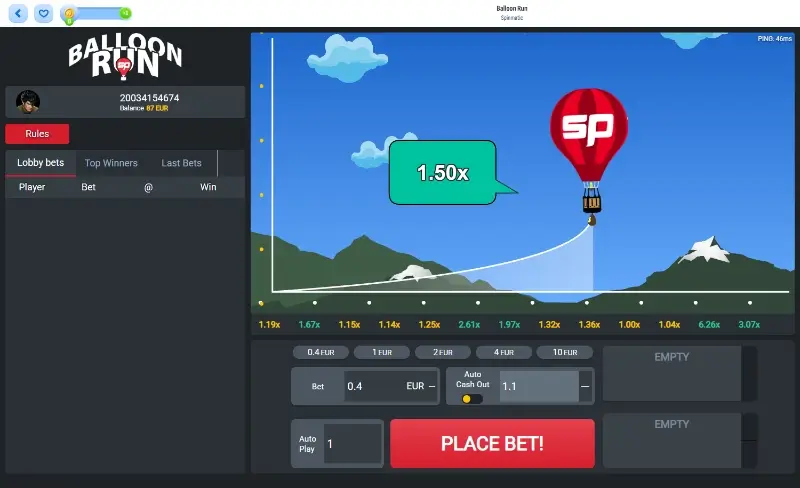 Jogo crash Ballon run