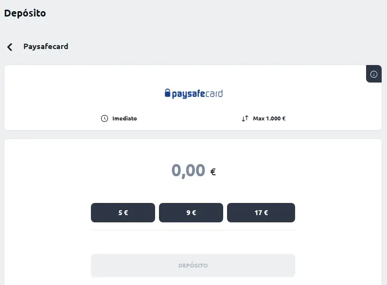 Usar Paysafecard para depositar na Betano