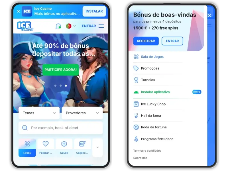 Download da aplicação do Ice Casino para Android