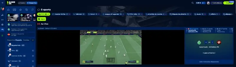 Apostas em esports disponíveis na BillionaireSpin