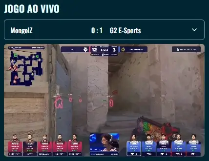 Live streaming de esports na Spinanga