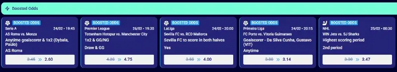 Exemplo de odds aumentadas do MrPacho