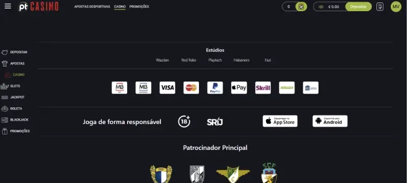 Fornecedores de jogos de casino no Placard