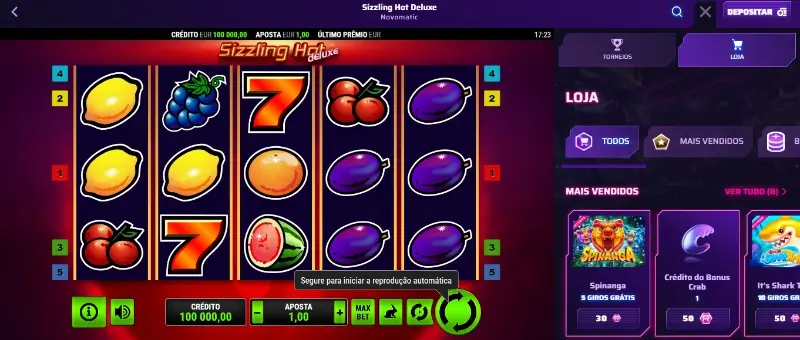 Funcionalidades especiais do Roby Casino