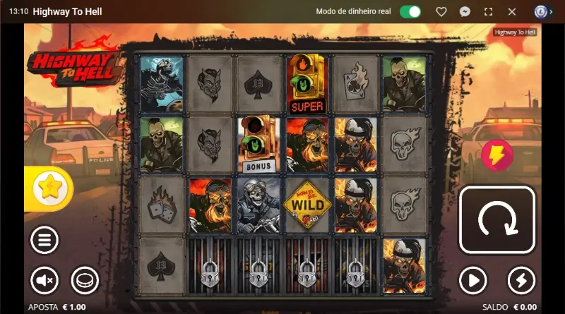 Slot machine Highway to Hell no casino da Leon
