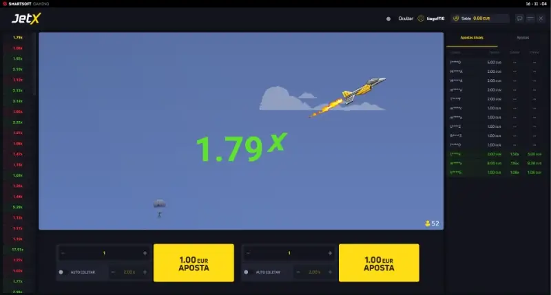 Jogo Crash JetX