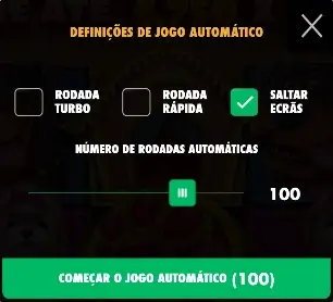 Defenições de jogo automático na slot The Dog House