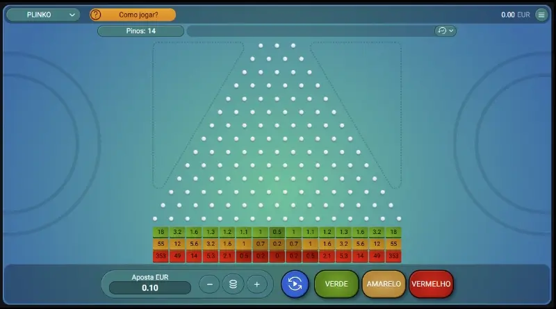 Jogo Plinko no Bettilt Casino