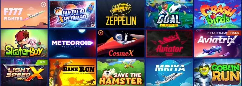 Página de jogos crash no casino da SapphireBet