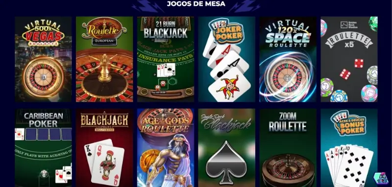 Página de jogos de mesa do MrPacho Casino