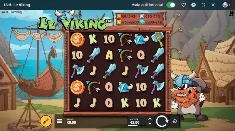 Slot machine Le Viking no casino da Leon
