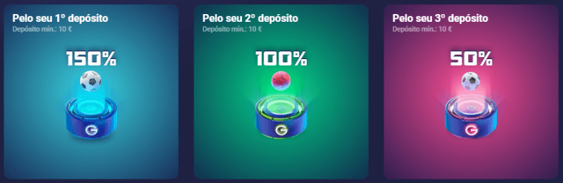 Bónus de boas-vindas da Legzo