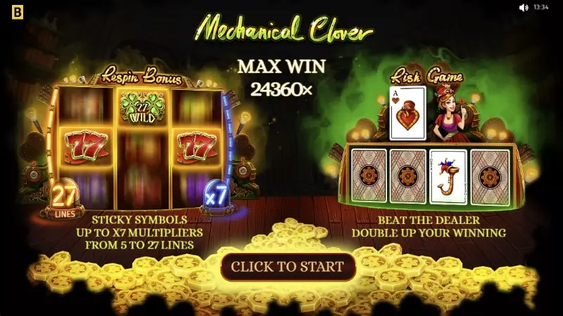 Slot mechanical clover no Legzo Casino