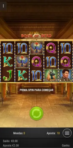 Slot machine Book of Dead na app da Leon