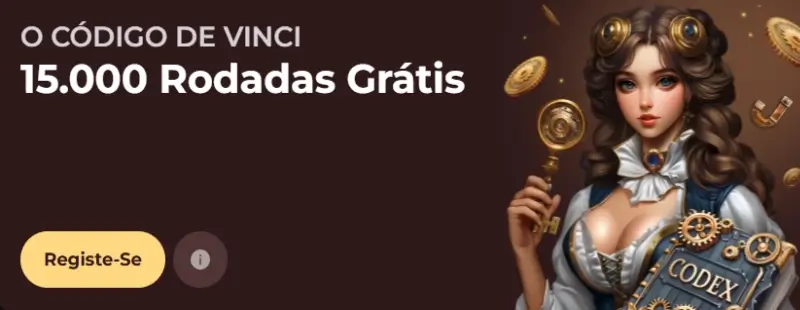 Bónus loteria "O Código de Vinci" na Vinci Spin