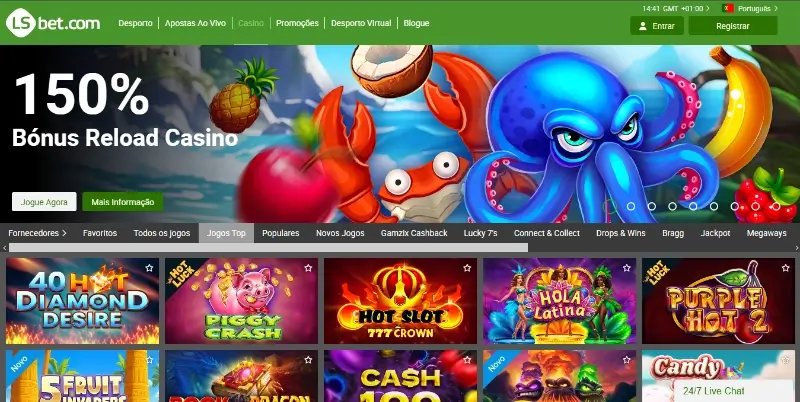 Página de casino na LSBet