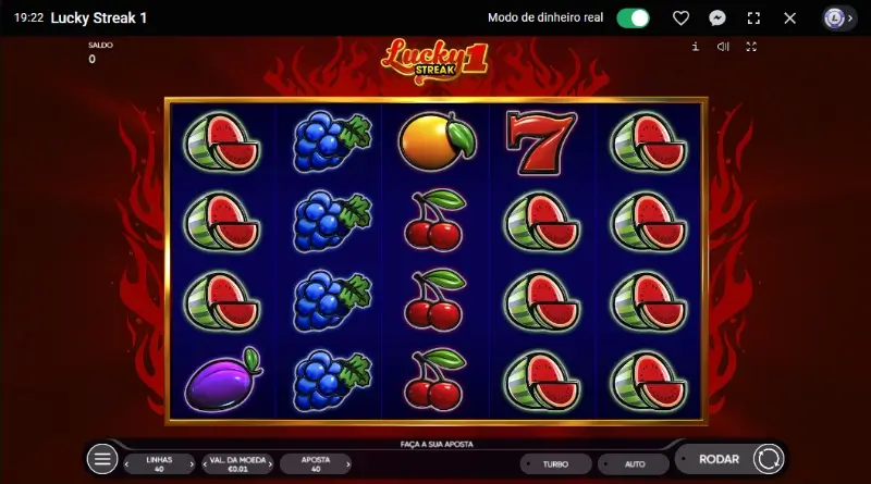 Slot machine Lucky Streak 1 no casino da Leon