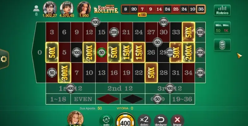 Jogo European Roulette, um dos melhores jogos de roleta disponível nos casinos online