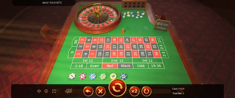 Melhor jogo de roleta americana nos casinos online